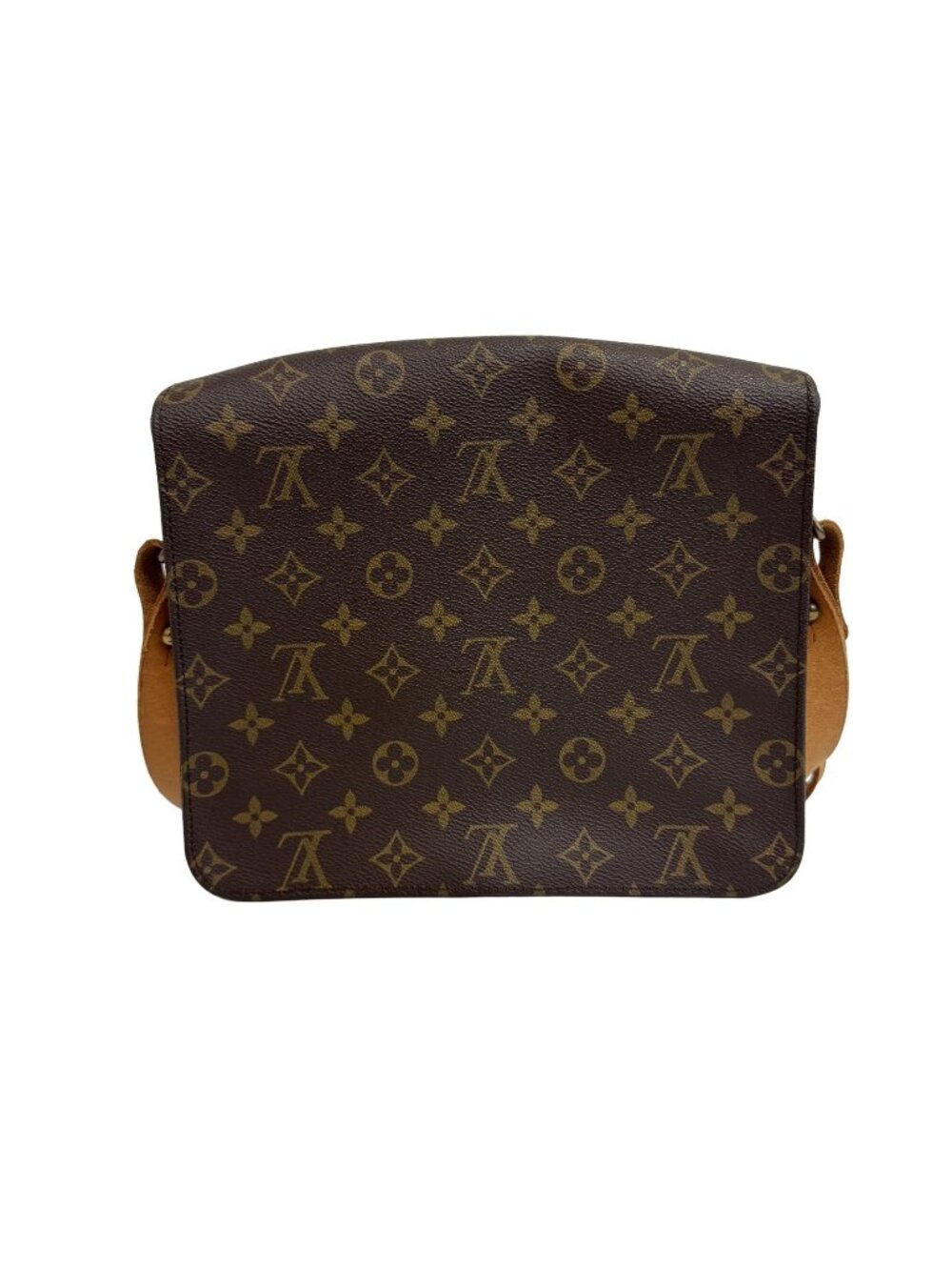 Louis Vuitton Cartouchiere GM Monogram Canvas Brown Shoulder Bag